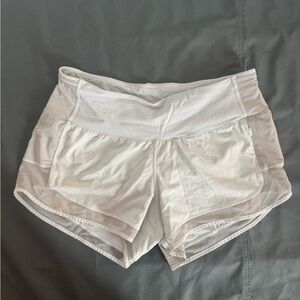 Lululemon Athletica White Athletic Shorts